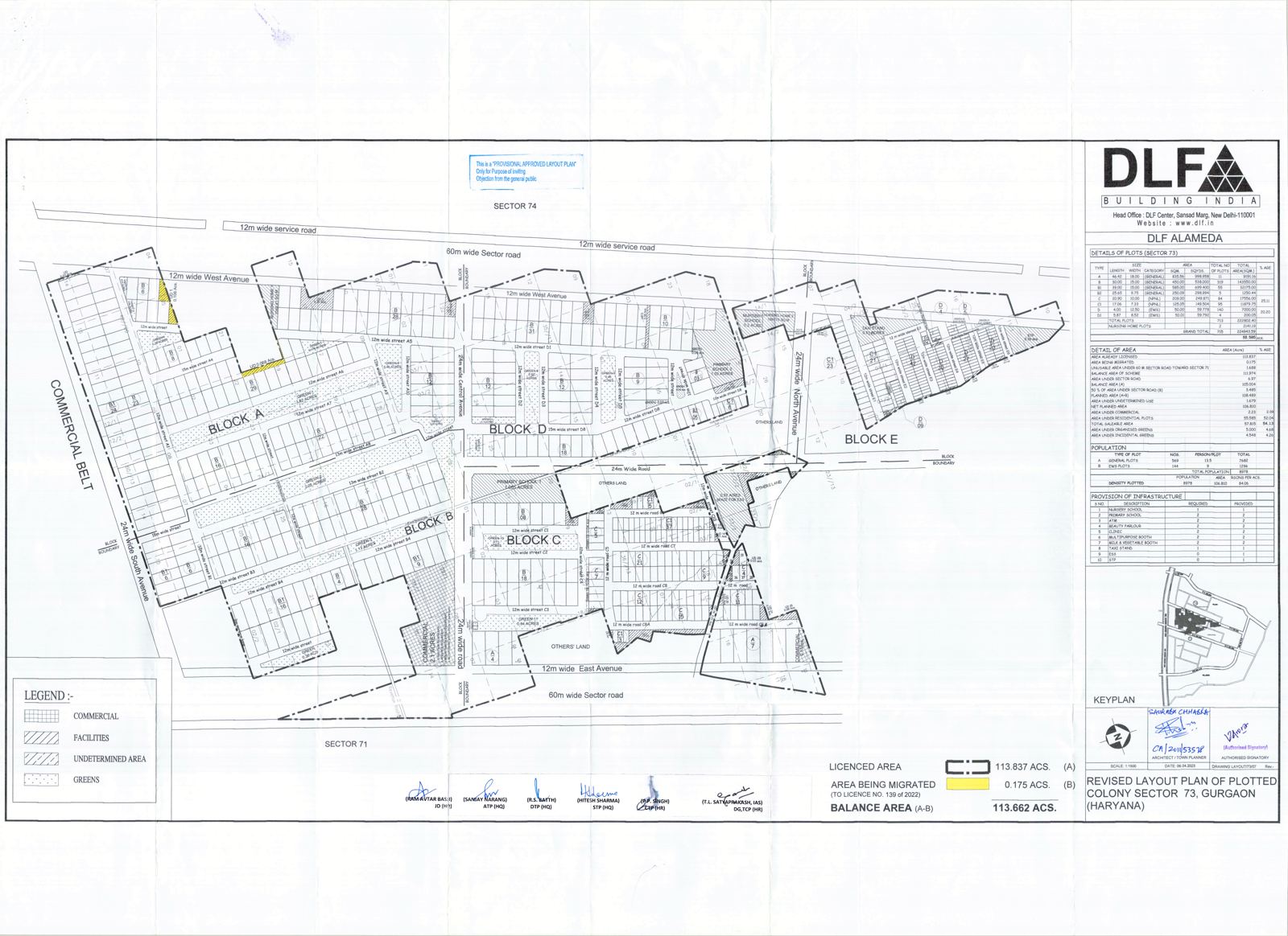 DLF Alameda, Sector 73 layout plan