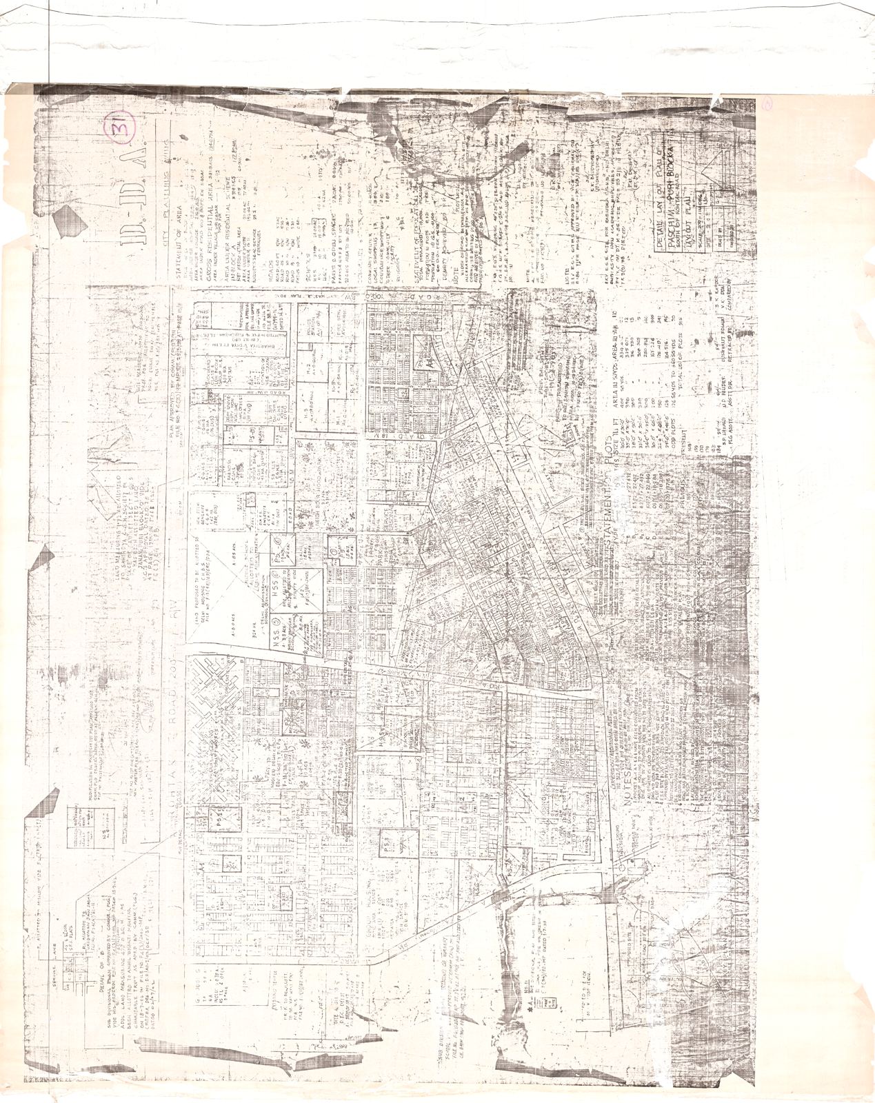 Paschim Vihar A Block layout plan