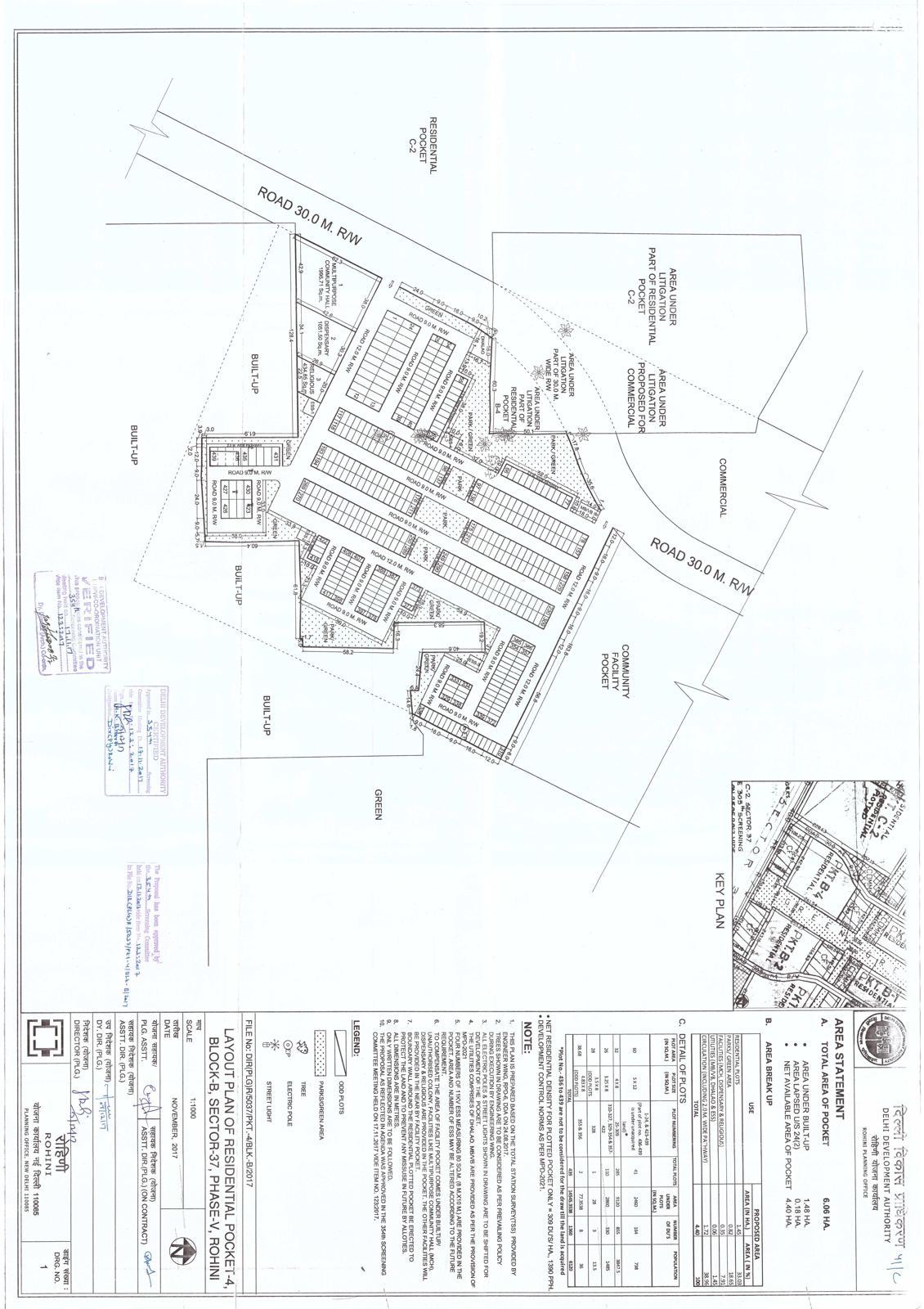 Rohini Sector 26 layout plan
