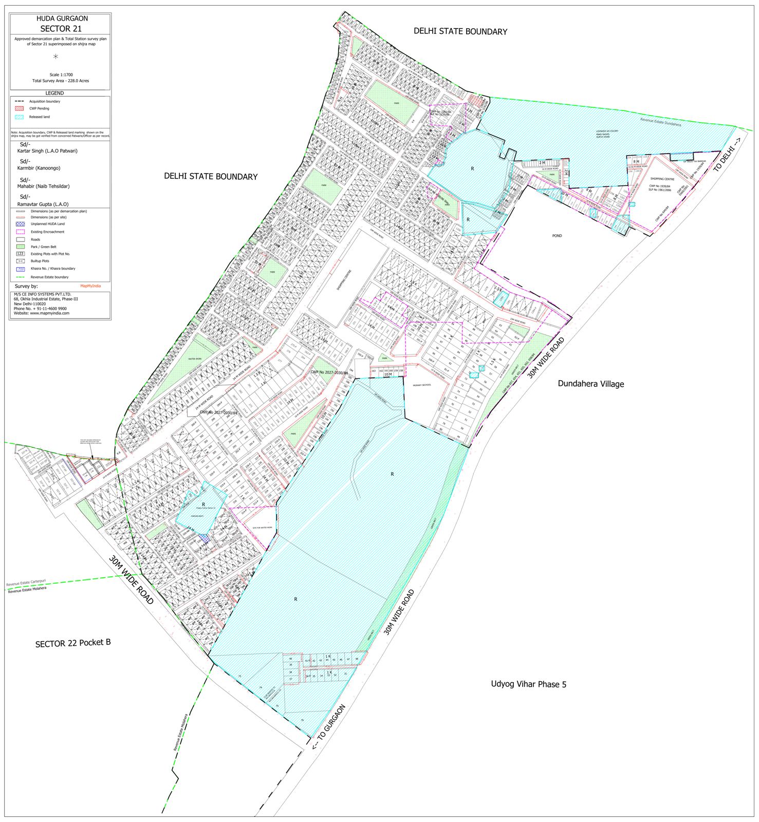 Sector 21 layout plan