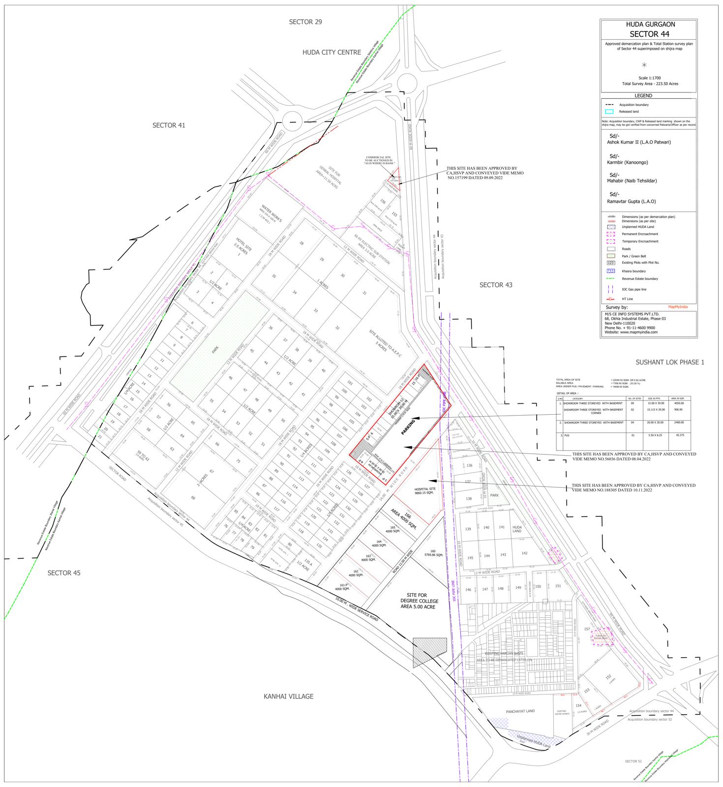 Sector 44 layout plan