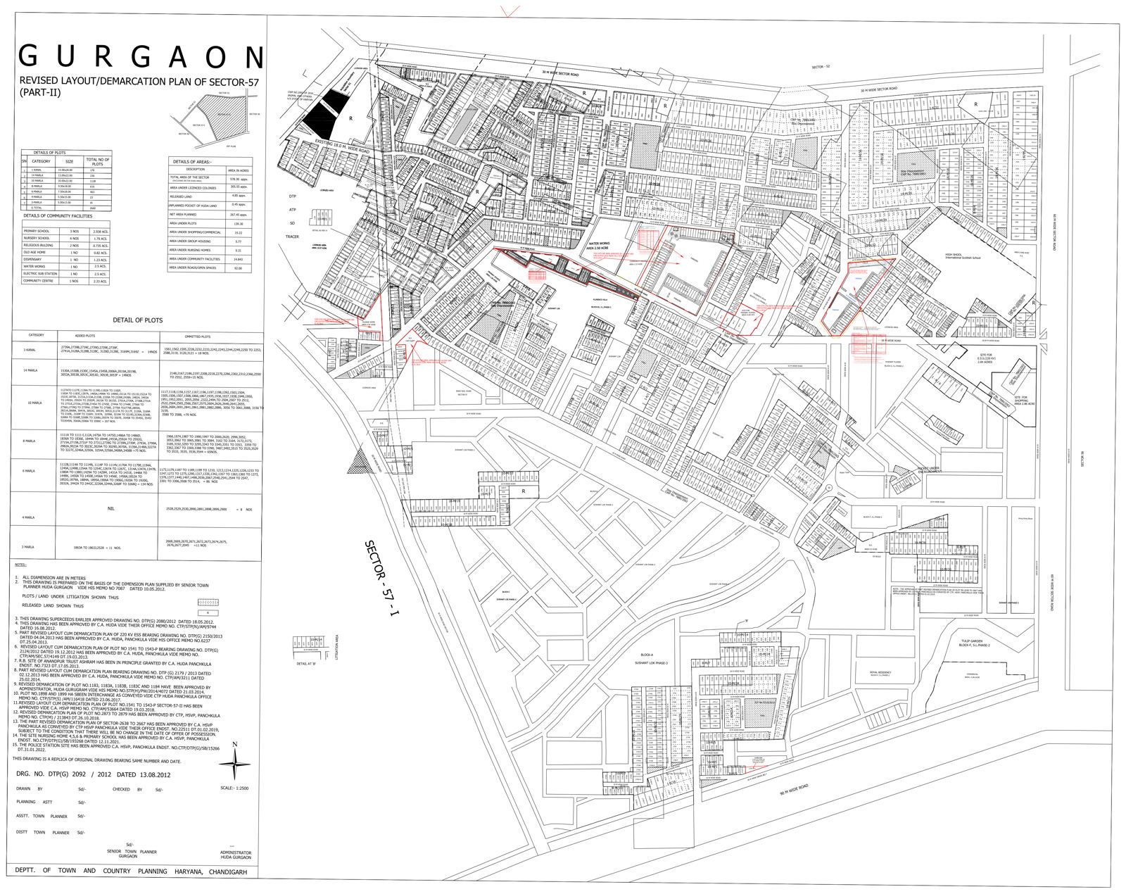 Sector 57 Part II layout plan